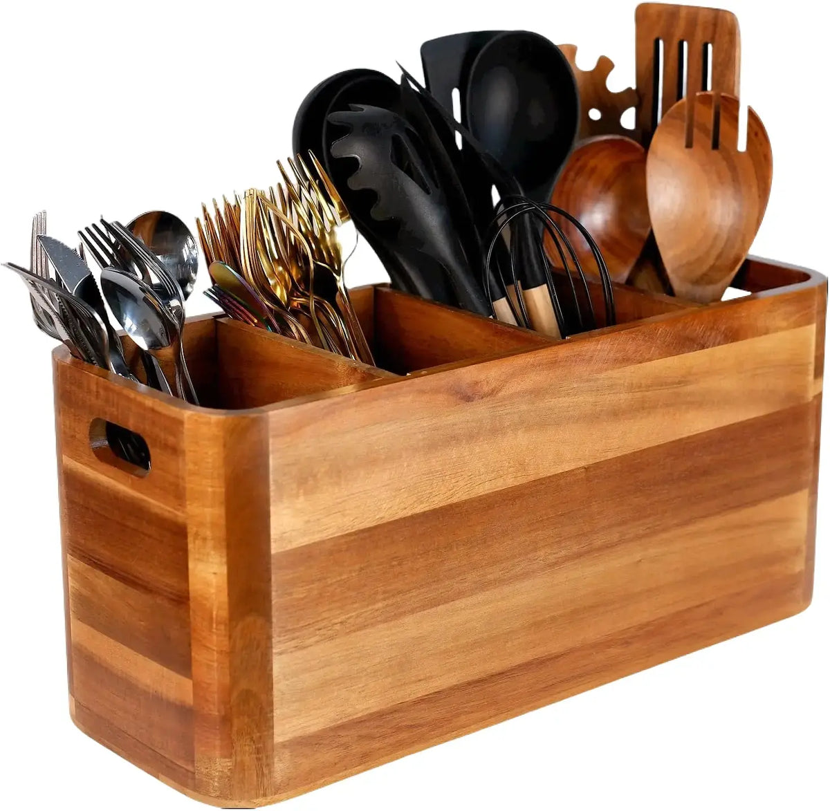 Wooden kitchen storage box
