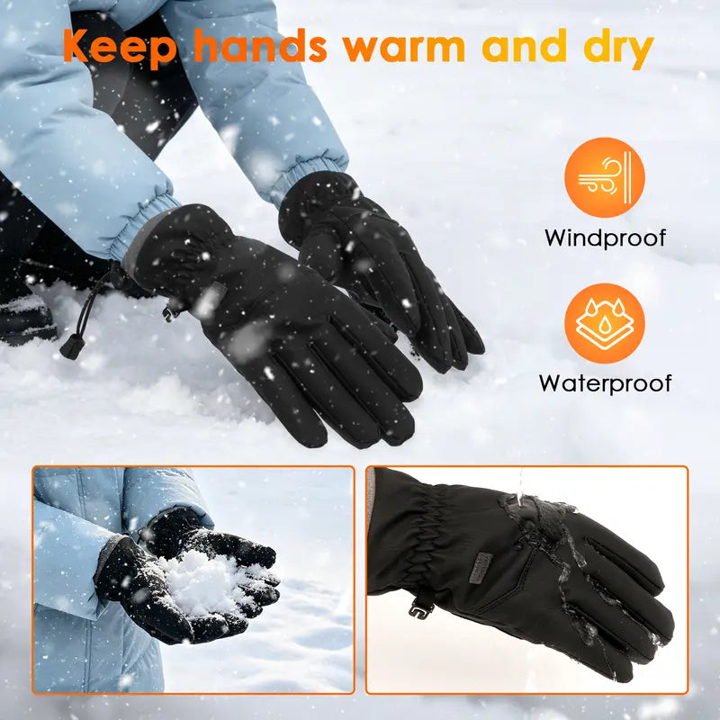 Fleece-lined gloves