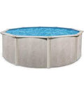 8Ft X 30In Pink Metal Frame Above Ground Swimming Pool