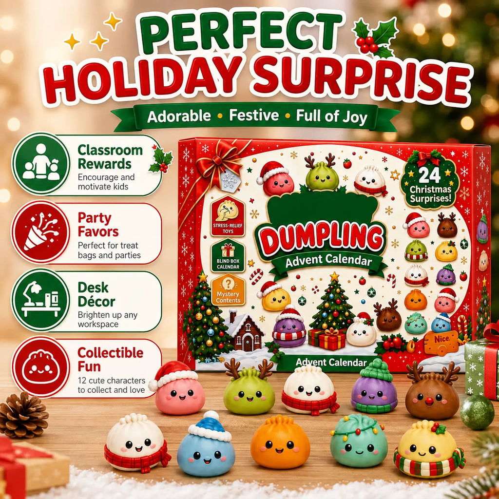 2026 Dumpling Squishy Advent Calendar - Indoor Recreation Stress Relief Toy