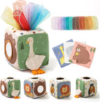 Montessori Baby Tissue Box Sensory Toy