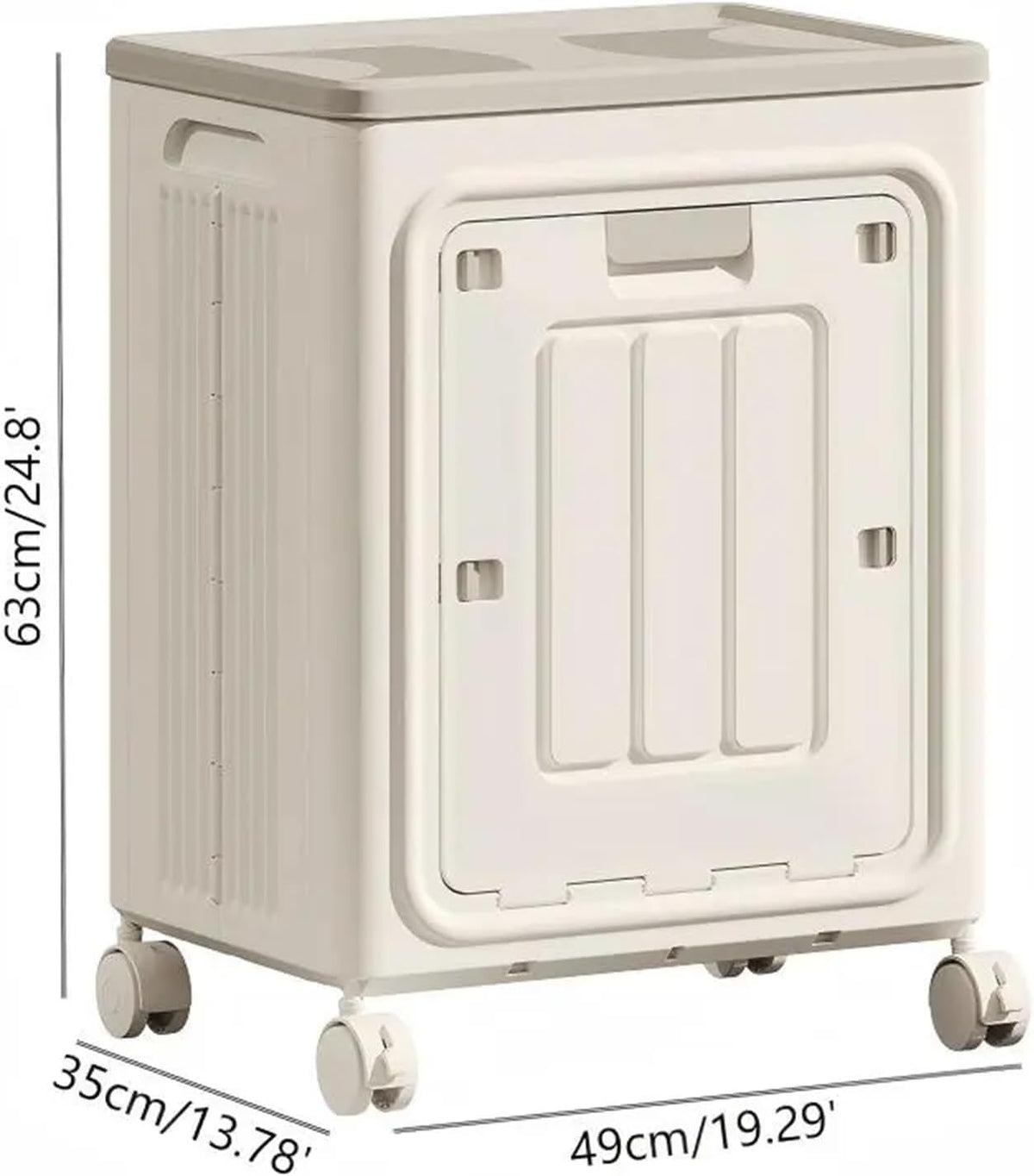 Rolling Laundry Hamper with Lid – Foldable Large Capacity Laundry Basket with Wheels for Bedroom, Bathroom & Laundry Room